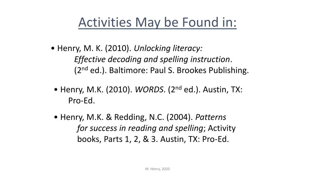 activities may be found in