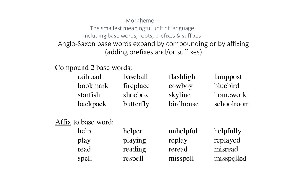 morpheme