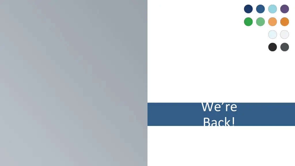 we re back
