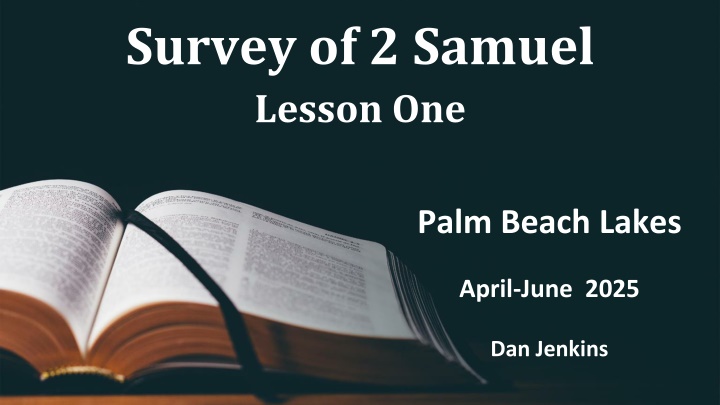 survey of 2 samuel lesson one