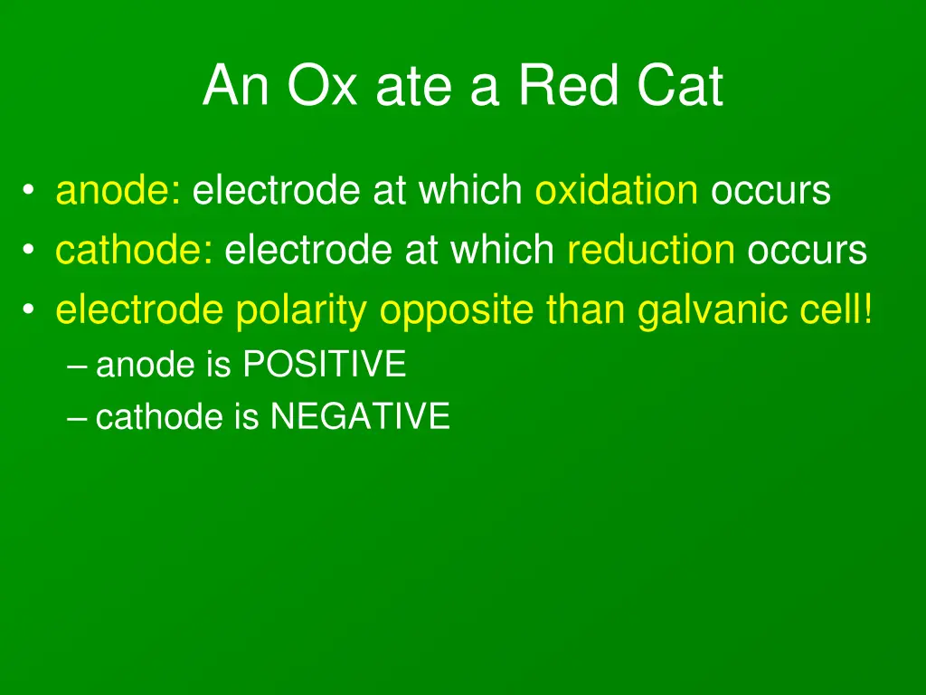 an ox ate a red cat