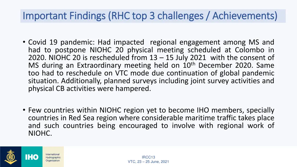 important findings rhc top 3 important findings
