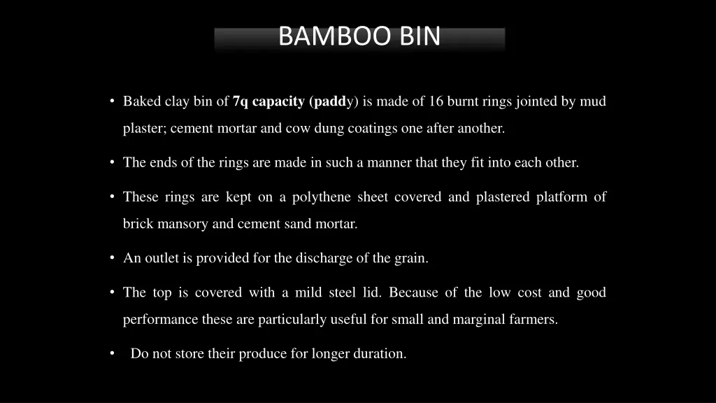 bamboo bin 6 baked clay bin