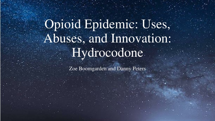opioid epidemic uses abuses and innovation