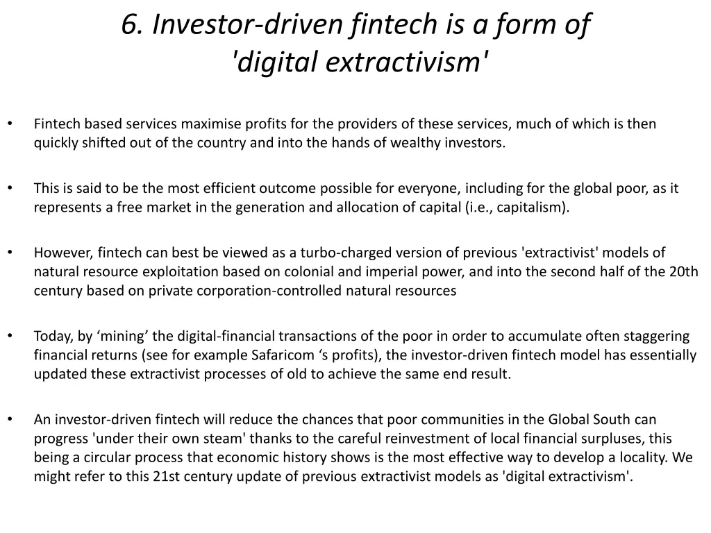 6 investor driven fintech is a form of digital