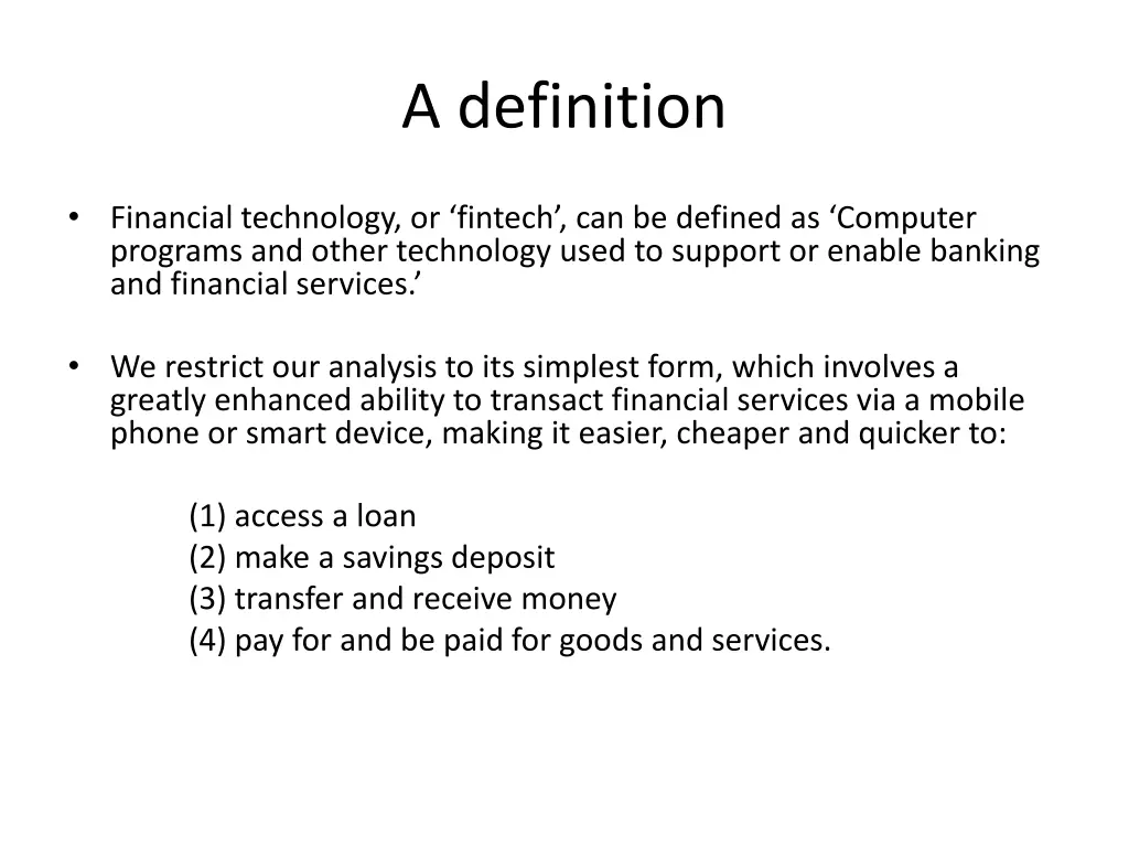 a definition