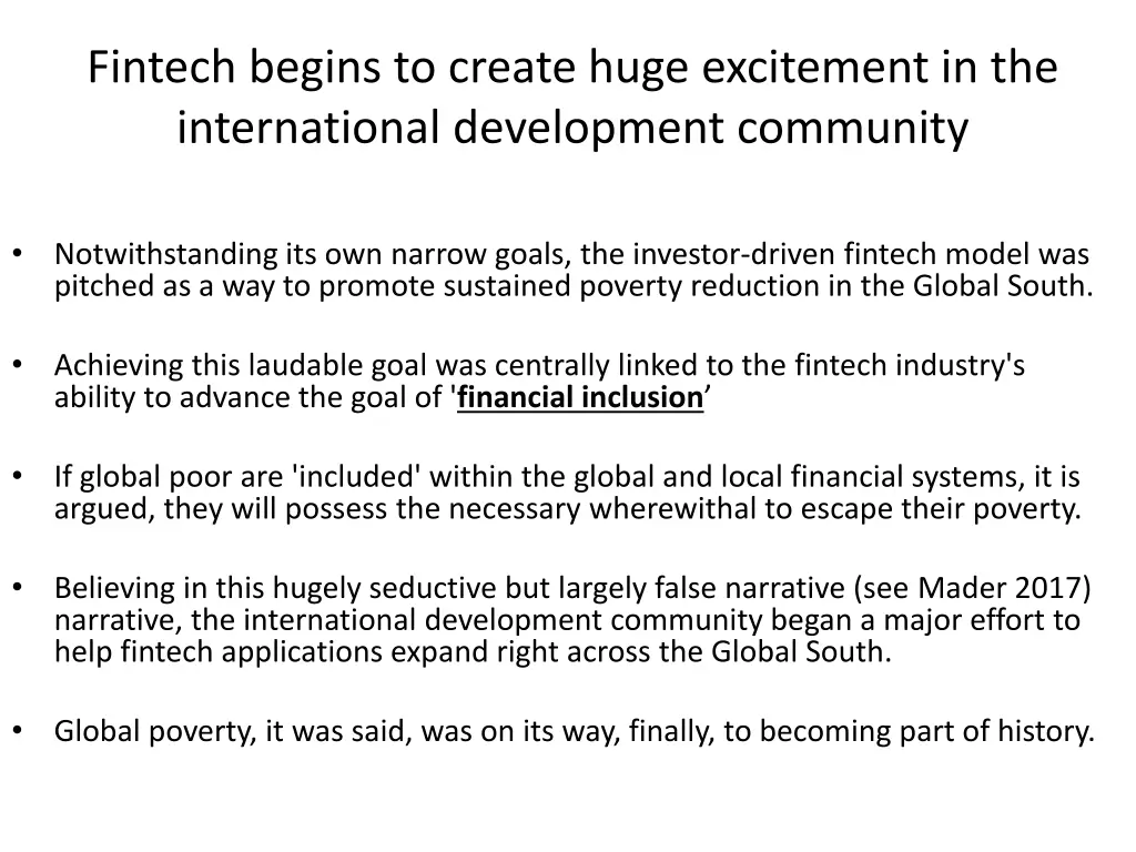 fintech begins to create huge excitement