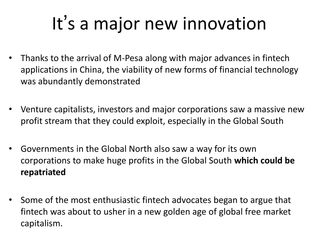 it s a major new innovation