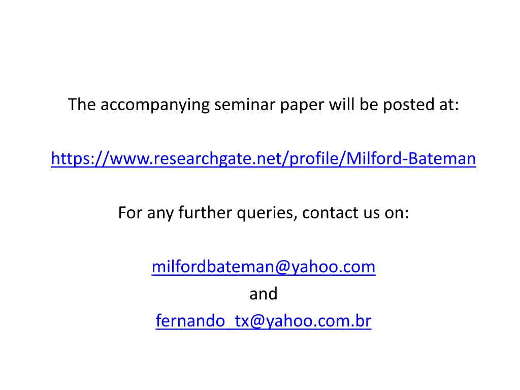 the accompanying seminar paper will be posted at