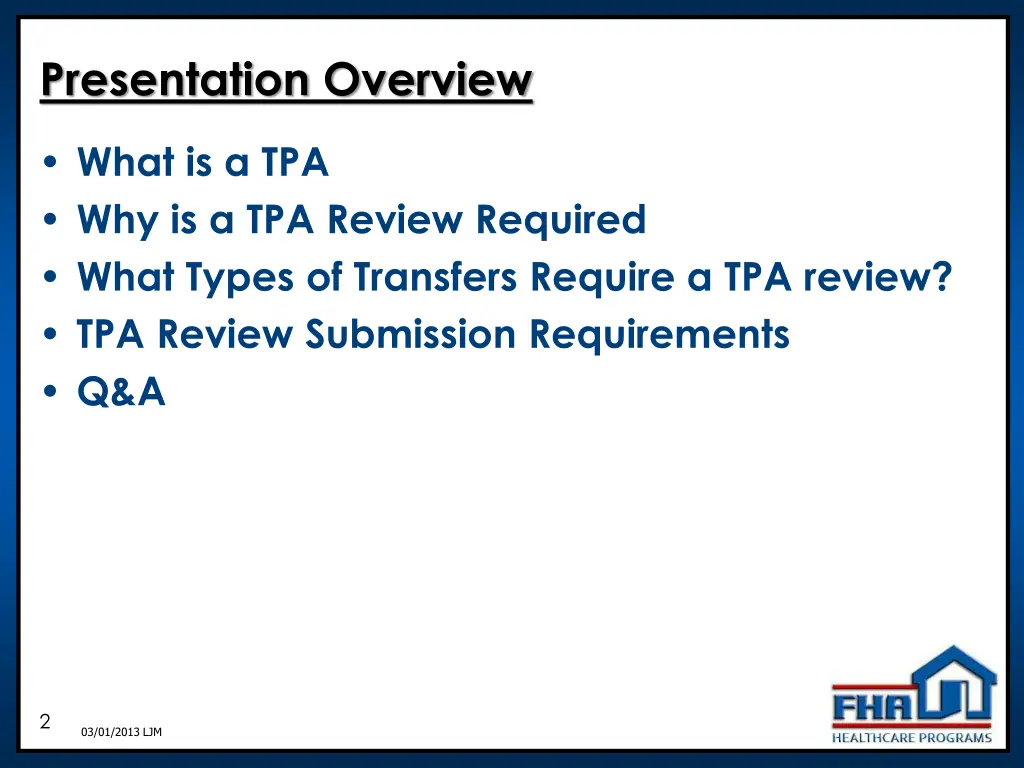 presentation overview