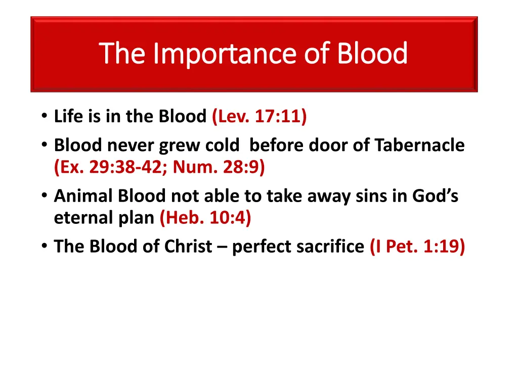 the importance of blood the importance of blood