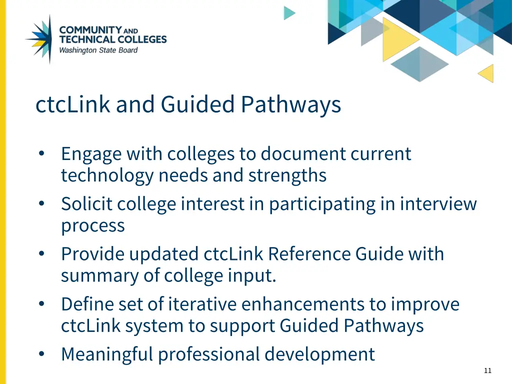 ctclink and guided pathways