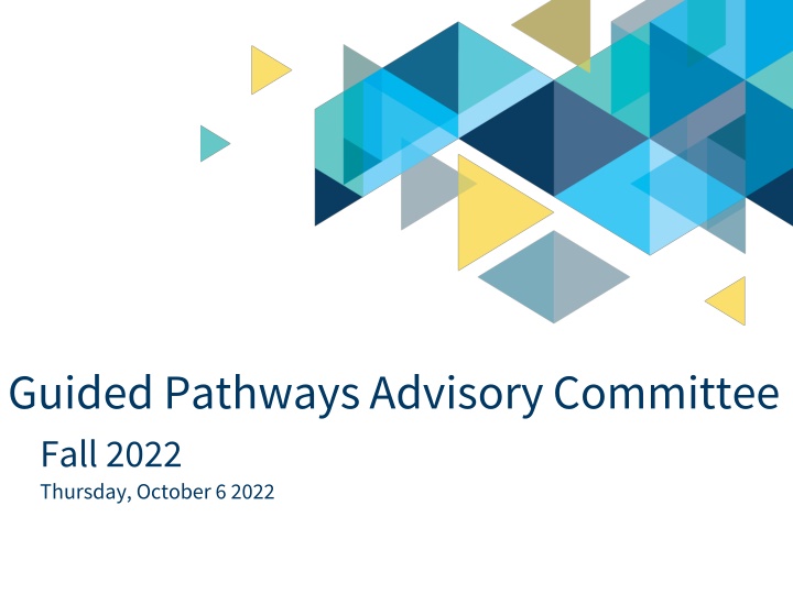 guided pathways advisory committee