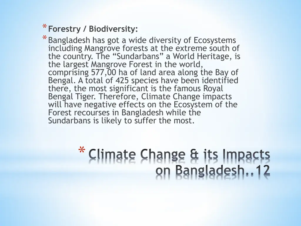 forestry biodiversity bangladesh has got a wide