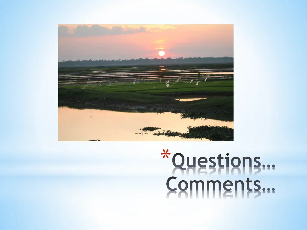 questions comments