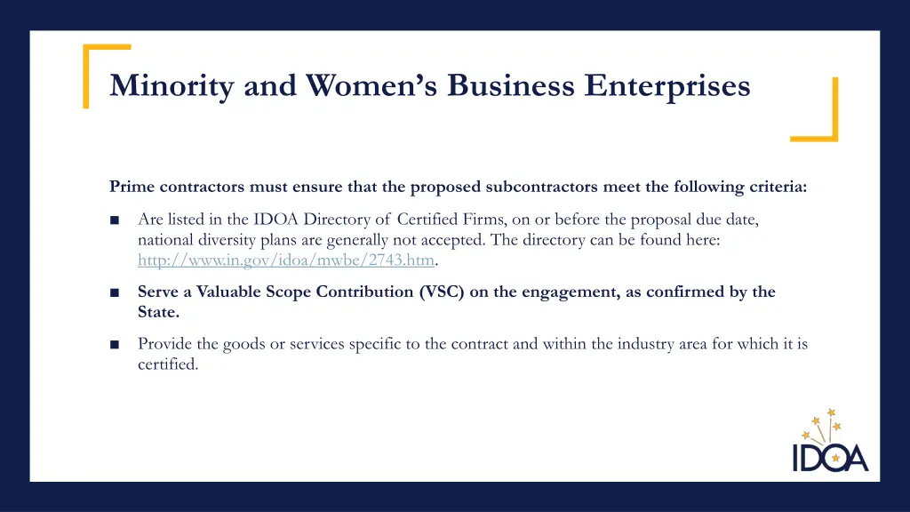 minority and women s business enterprises 2