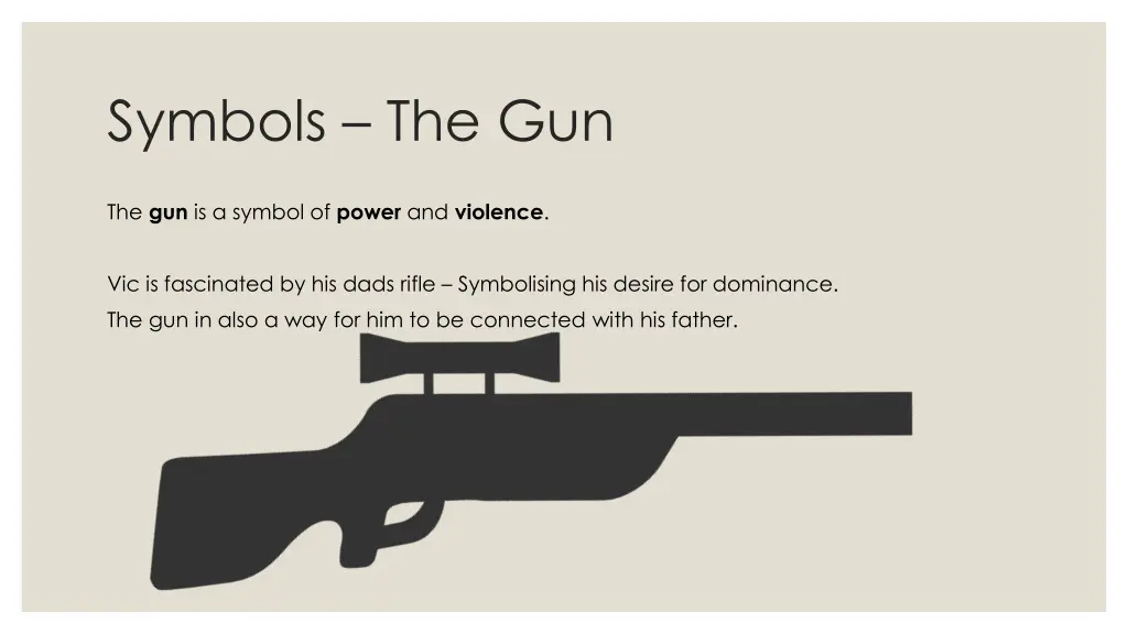 symbols the gun