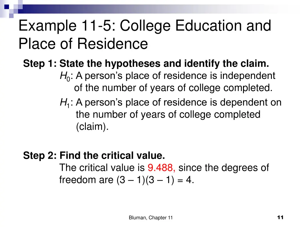 example 11 5 college education and place