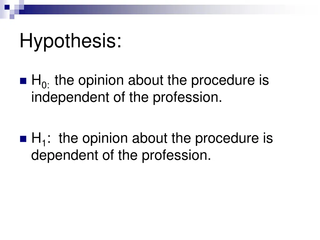 hypothesis