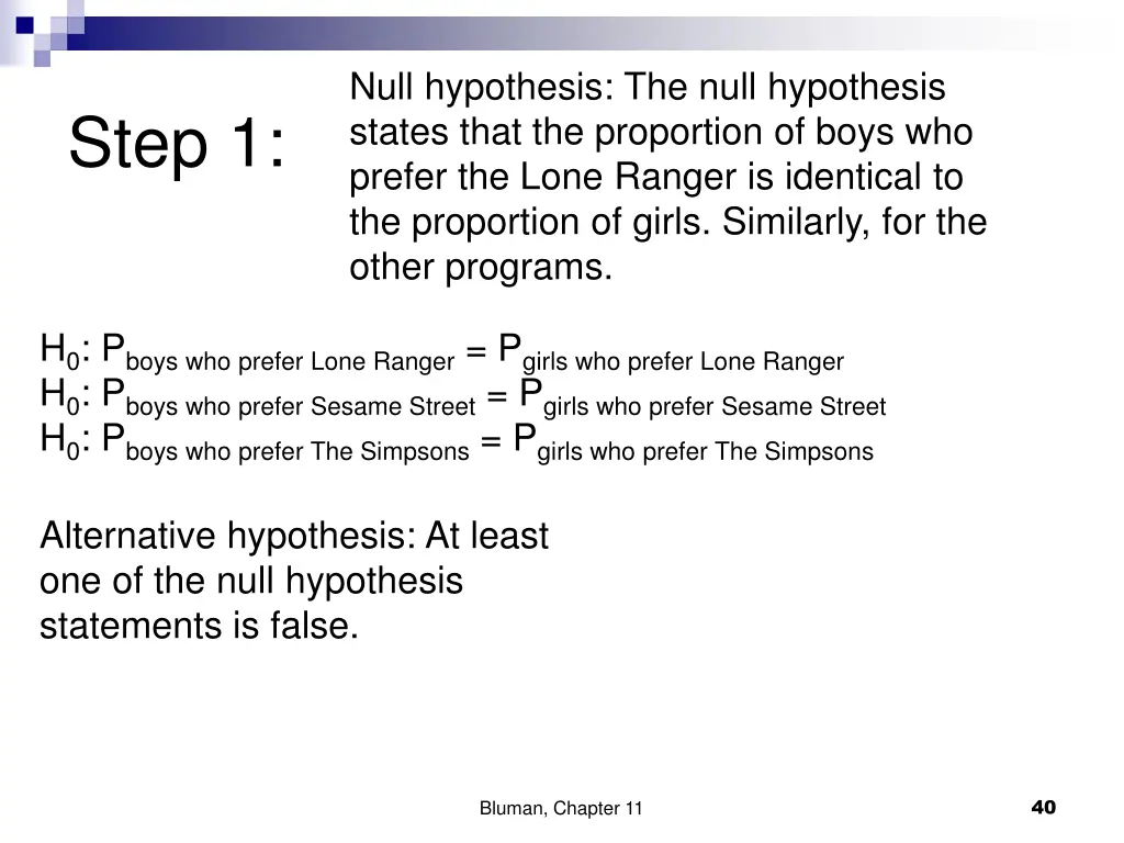null hypothesis the null hypothesis states that
