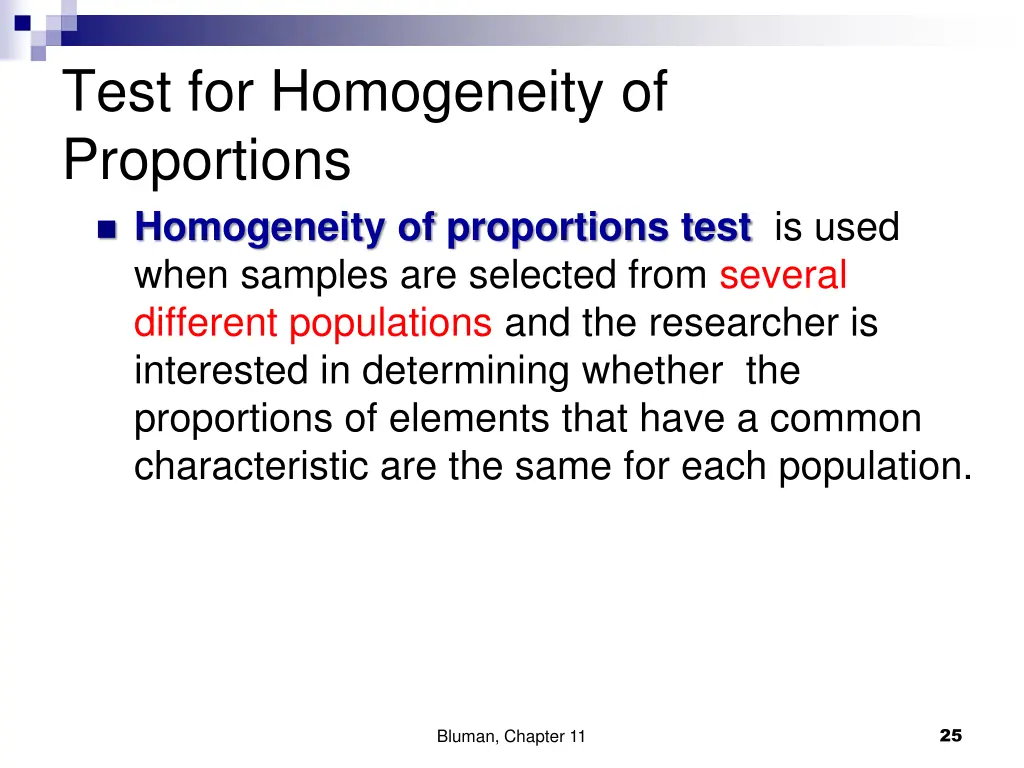 test for homogeneity of proportions homogeneity