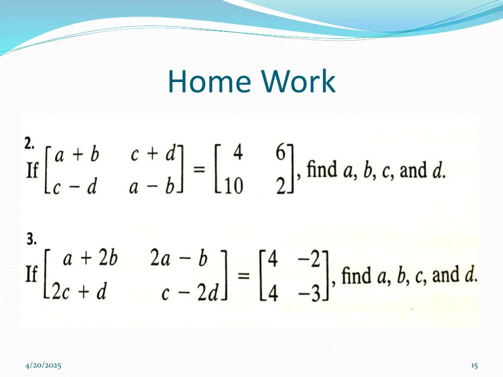 home work 1