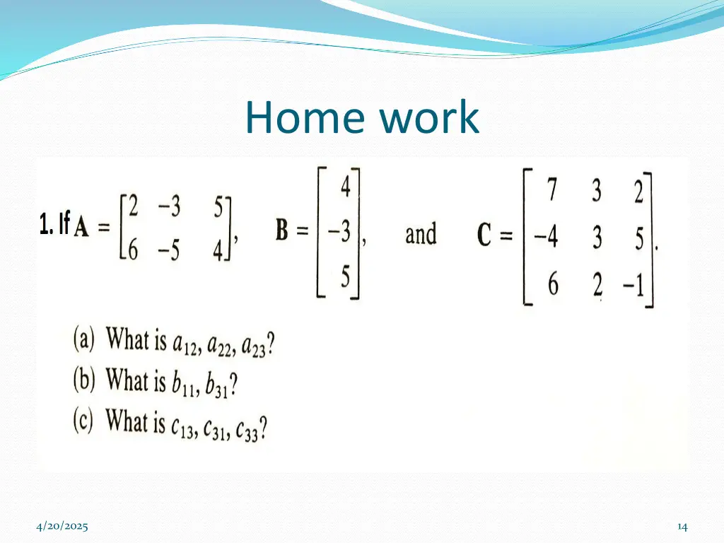 home work