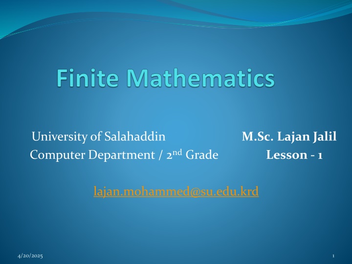 university of salahaddin computer department