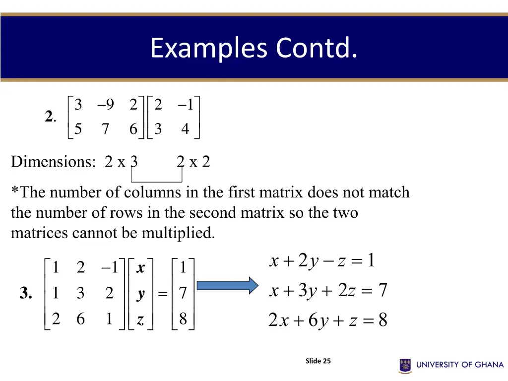 examples contd