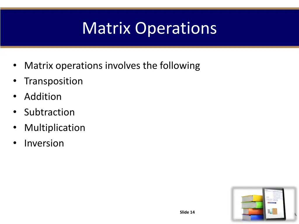 matrix operations
