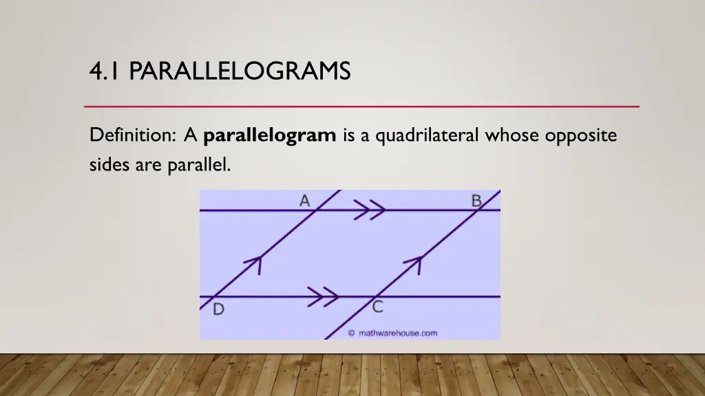 4 1 parallelograms