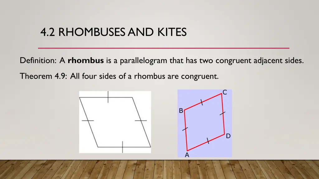 4 2 rhombuses and kites