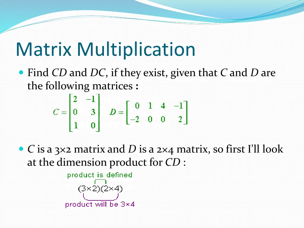 matrix multiplication