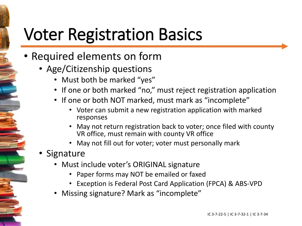 voter registration basics voter registration 1
