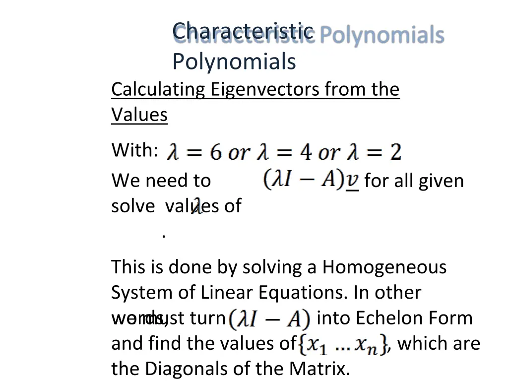 characteristic polynomials 5