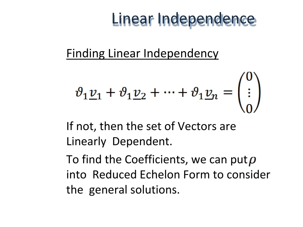linear independence 10