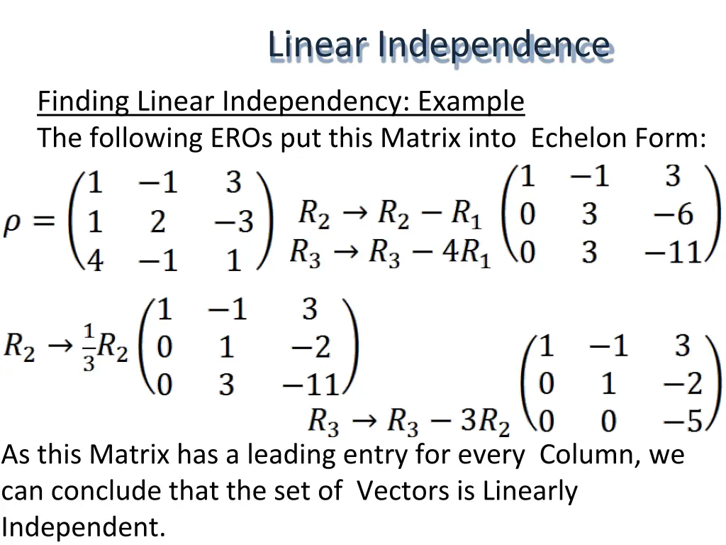 linear independence 13