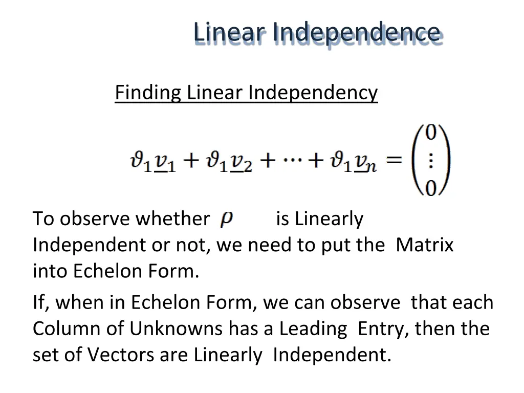 linear independence 9