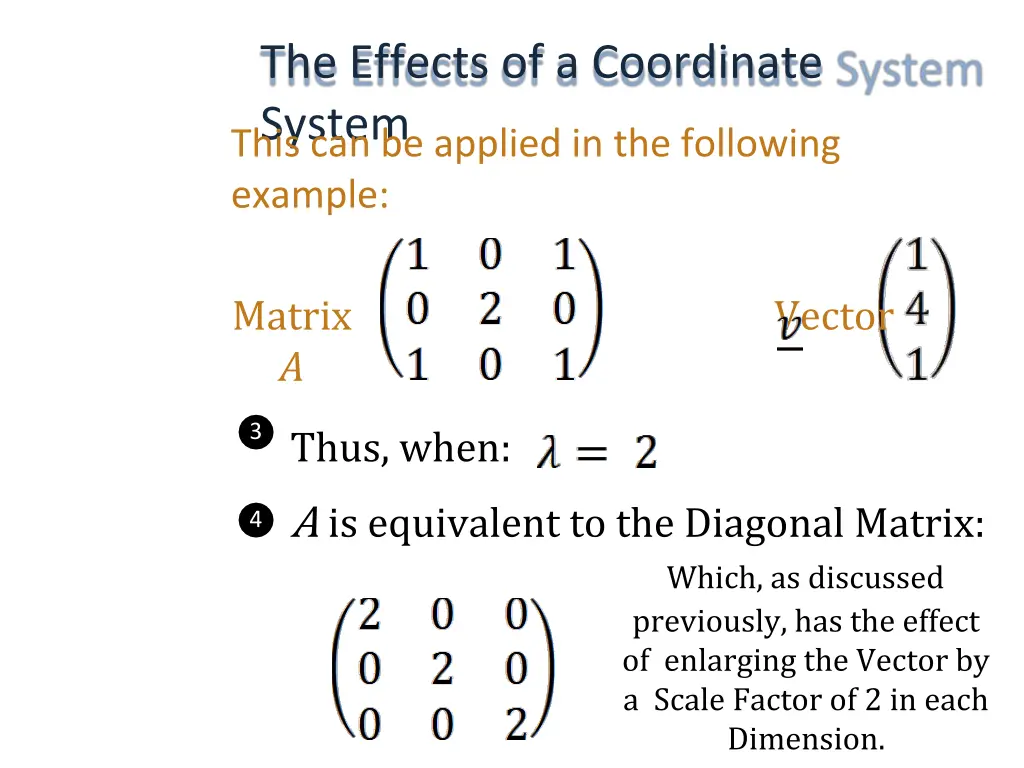 the effects of a coordinate system this 1
