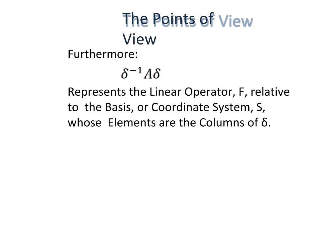 the points of view 1