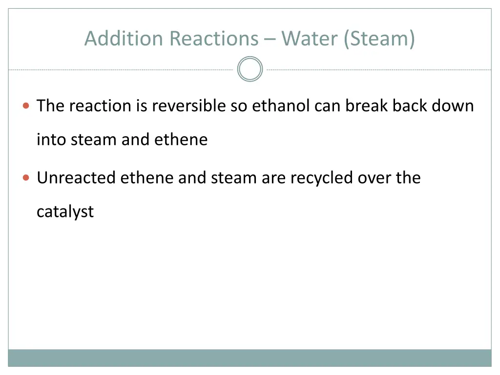 addition reactions water steam 1