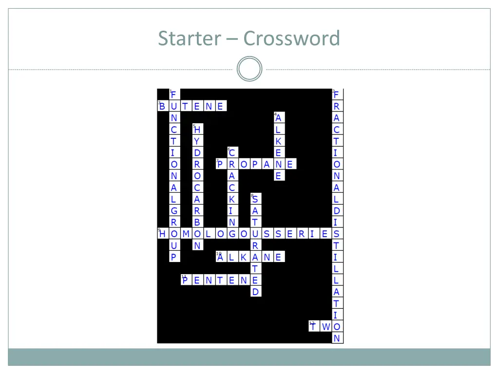 starter crossword