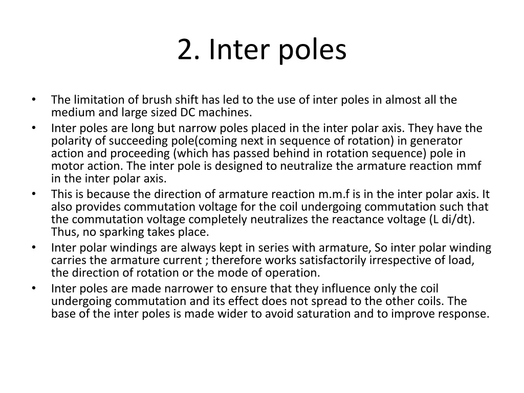 2 inter poles