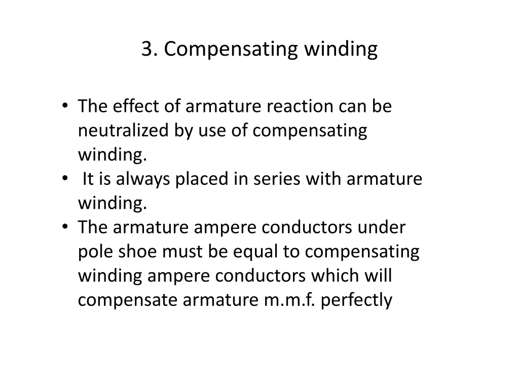 3 compensating winding