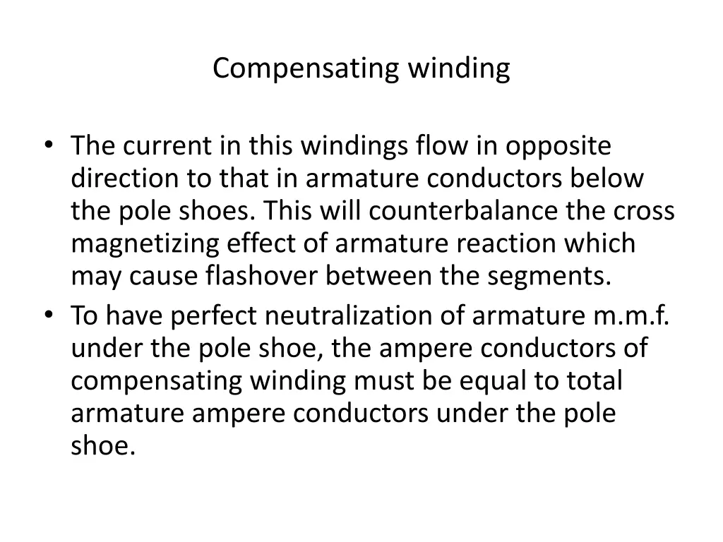 compensating winding 1