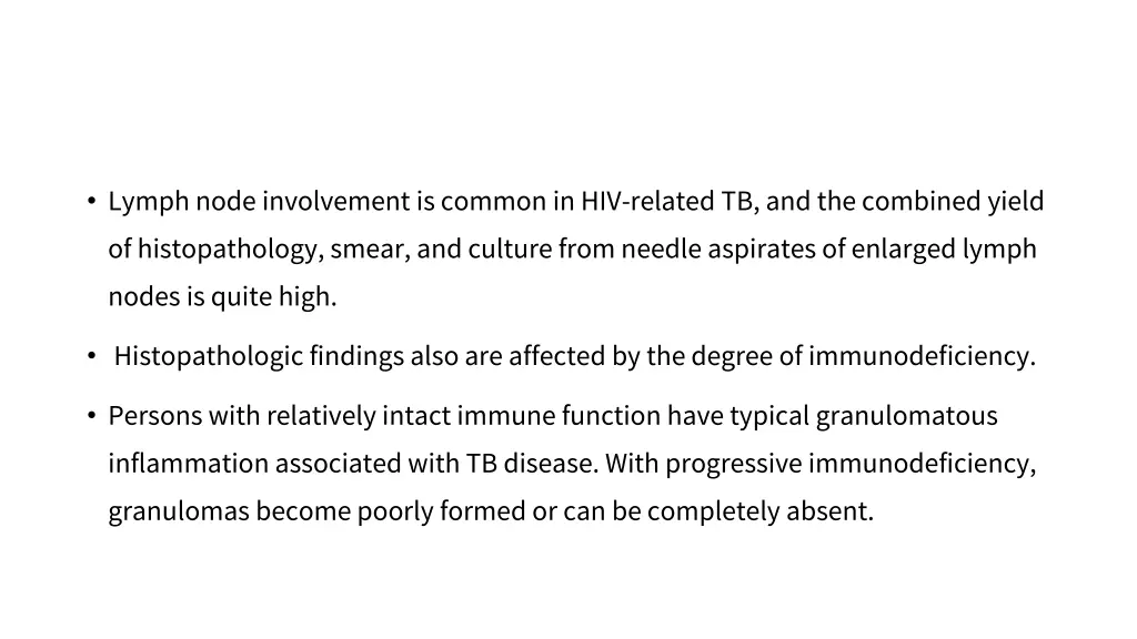 lymph node involvement is common in hiv related