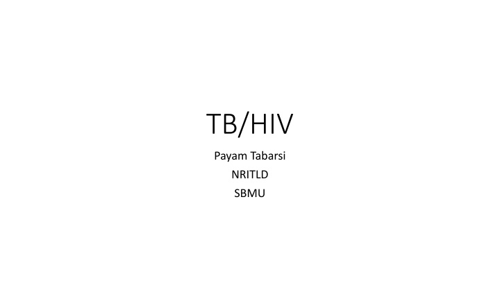 tb hiv