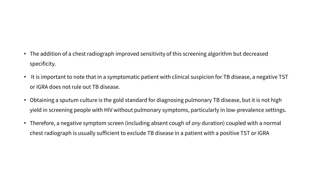 the addition of a chest radiograph improved