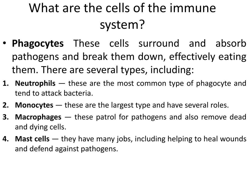 what are the cells of the immune system
