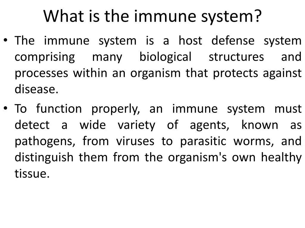 what is the immune system the immune system